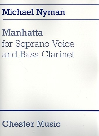 Manhatta for soprano voice and bass clarinet score