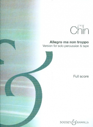 Allegro ma non troppo for solo percussion and tape