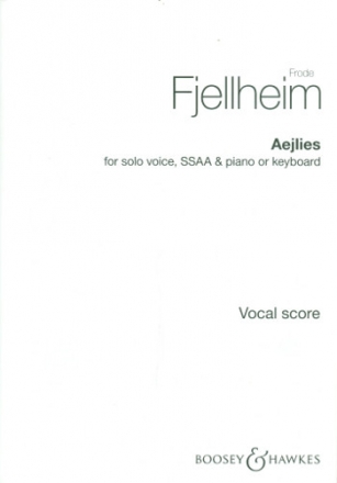 Aejlies for soloist, female chorus and piano (organ) score