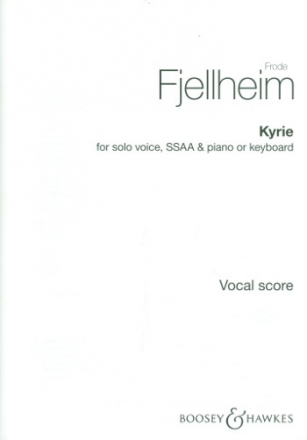 Kyrie for soloist, female chorus and piano (keyboard) score