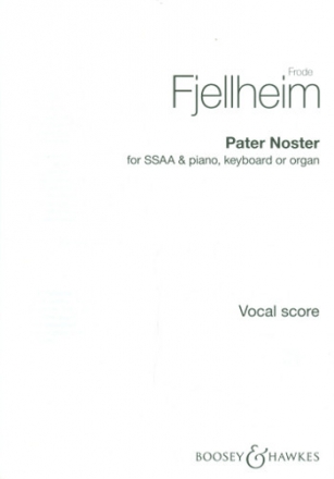 Pater noster for female chorus and piano (keyboard/organ) score
