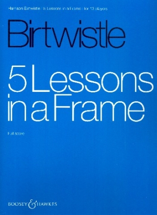 5 Lessons in a Frame for 13 players score