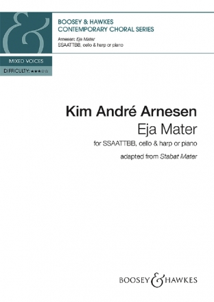 Eja Mater for mixed chorus (SSAATTBB), cello and harp or piano score (en)