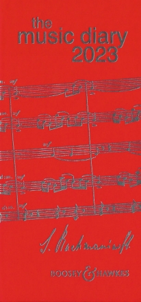 The Music Diary 2023 red