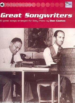 Great Songwriters: 15 great songs arranged for piano