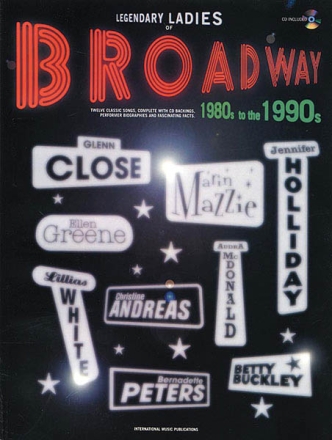 Legendary Ladies of Broadway Piano, Vocal and Guitar Buch + CD