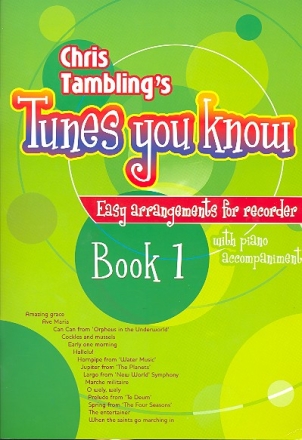 Tunes You know vol.1 for recorder and piano