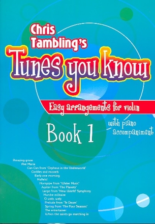 Tunes you know vol.1 for easy violin and piano