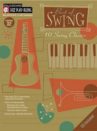 Jazz Playalong vol.32 (+CD): Best of Swing 10 Swing classics for B, Es and C instruments