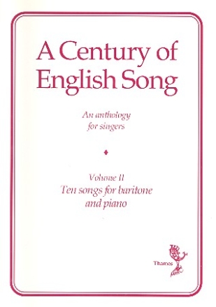 A Century of English Songs Vol.2 for Baritone and Piano