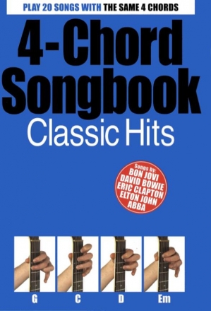 4-Chord Songbook: Classic Hits lyrics/chord symbols/guitar chord boxes