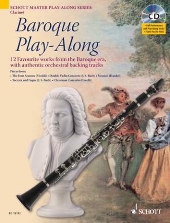 Baroque Playalong (+CD) fr Klarinette (Klavierbegleitung als PDF zum Ausdrucken)
