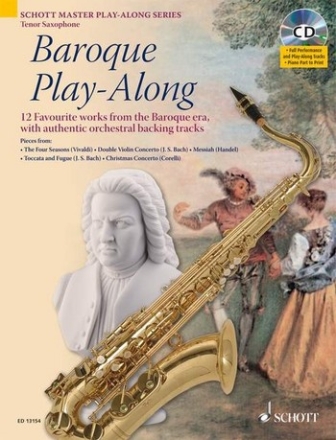 Baroque Playalong (+CD) fr Tenorsaxophon (Klavierbegleitung als PDF zum Ausdrucken)
