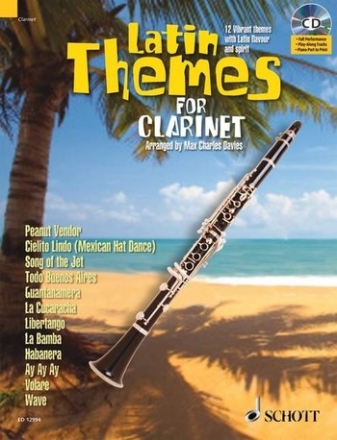 Latin Themes (+CD) fr Klarinette (Klavierbegleitung als PDF zum Ausdrucken)