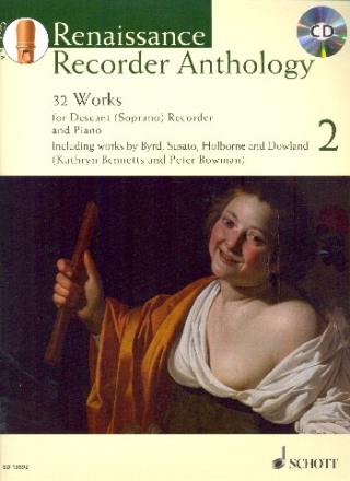 Renaissance Recorder Anthology vol.2 (+CD) fr Sopranblockflte und Klavier