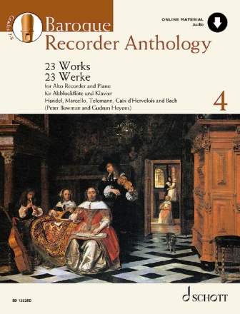 Baroque Recorder Anthology vol.4 (+Online Audio) for alto recorder and piano