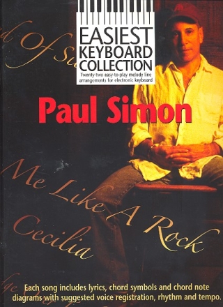Easiest Keyboard Collection: Paul Simon Songbook lyrics/chords/melody