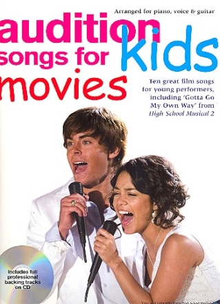 Audition Songs for Kids - Movies (+CD): songbook piano/vocal/guitar