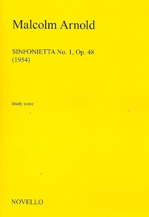 Sinfonietta no.1 op. 48 fr 2 Oboen, 2 Hrner und Streichorchester Partitur