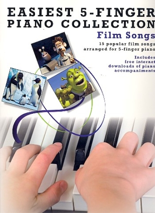 Film Songs: for 5-finger piano (with text)