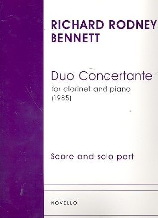 Duo Concertante for clarinet and piano