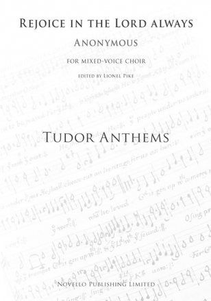 Tudor Anthems  for mixed choir a cappella vocal score