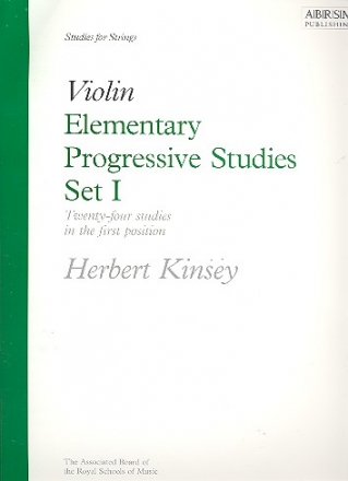 Elementary progressive Studies for violin vol.1 24 studies in the first position