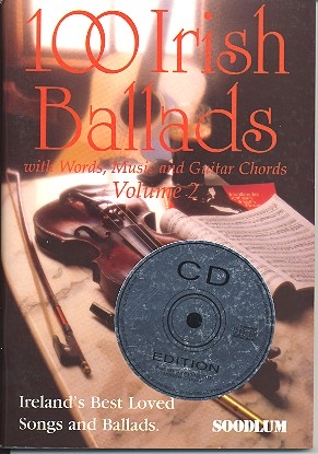100 Irish Ballads Vol.2 (+CD) with Words/Music/Guitar Chords Songbook