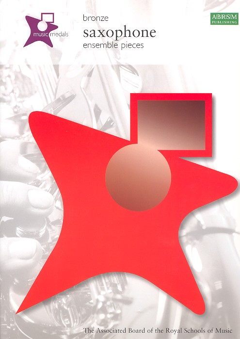 Bronze saxophone ensemble pieces (music medals) for saxophone score