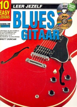 10 easy Lessons (+Media-Online) voor blues gitaar/tabulatuur (nl)