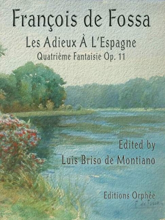 Francois De Fossa Les Adieux A L'Espagne Gitarre Studienpartitur