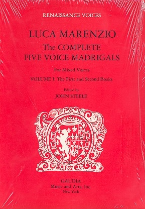 The complete 5 voice madrigals vol.1 for 5 mixed voices The first and second books