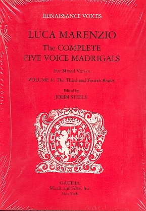 The complete 5 voice madrigals vol.2 for 5 mixed voices The third and fourth books