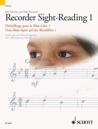 Recorder Sight-Reading vol.1 (en/frz/dt) Vom-Blatt-Spiel auf der Blockflte 