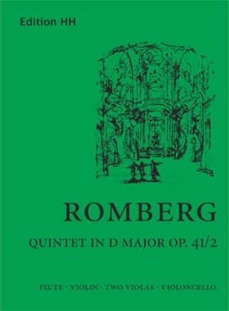 QUINTET D MAJOR OP.41,2 FOR FLUTE, VIOLIN, 2 VIOLAS AND VIOLONCELLO,  SCORE AND PARTS