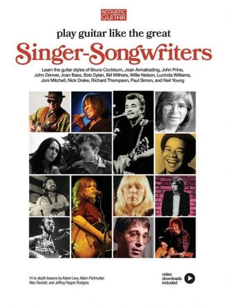 Play Guitar like the Great Singer-Songwriters (+ Online Medien) fr Gitarre