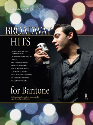 Broadway Hits for Baritone Baritone Voice Buch + CD