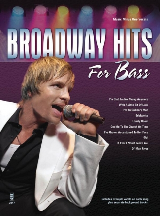 Broadway Hits for Bass Bass Voice Buch + CD