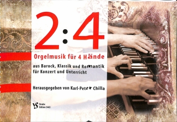2 - 4 - Orgelmusik f�r 4 H�nde Band 1 f�r Orgel zu 4 H�nden Spielpartitur