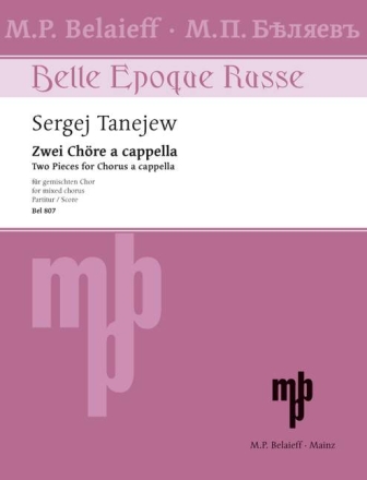2 Ch�re f�r gem Chor a cappella Partitur (kyr/dt)