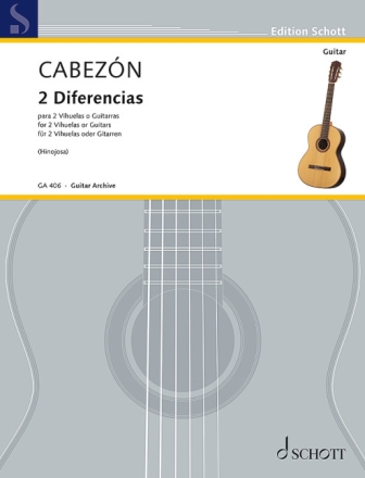 2 Diferencias f�r 2 Vihuelas oder Gitarren Spielpartitur (JINOJOSA, JAVIER, ED.)