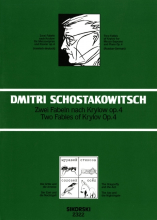 2 Fabeln nach Krylow op.4 f�r Mezzosopran und Klavier (ru/dt)
