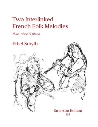 2 interlinked french Folk Melodies for Flute, Oboe and Orchestra for flute, oboe and piano parts