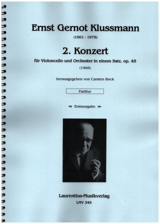 2. Konzert in einem Satz op.45 f�r Violoncello und Orchester Partitur