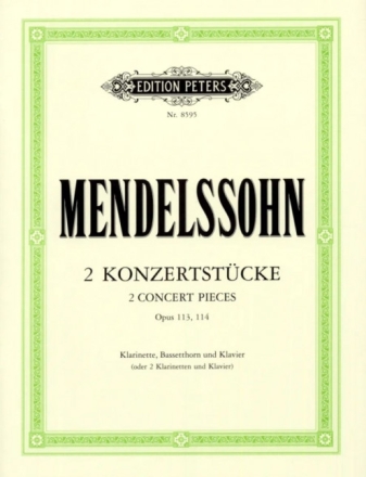2 Konzertst�cke op.113 und op.114 f�r Klarinette, Bassetthorn (Klarinette) und Klavier