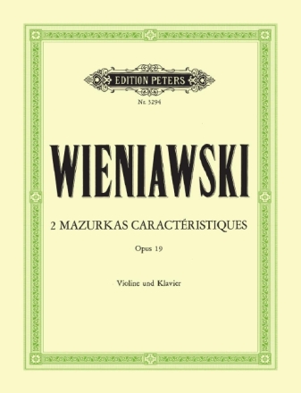 2 Mazurkas caracteristiques op.19 f�r Violine und Klavier