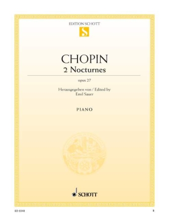 2 Nocturnes aus op.27 f�r Klavier (cis-Moll und Des-Dur)
