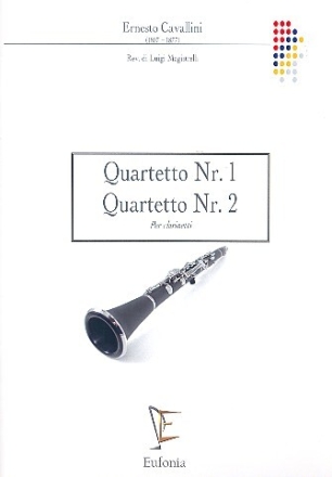 2 Quartette f�r 4 Klarinetten (3 Klarinetten und Bassklarinette) Partitur und Stimmen