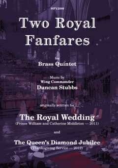 2 Royal Fanfares for 2 trumpets, horn in F, trombone and tuba score and parts