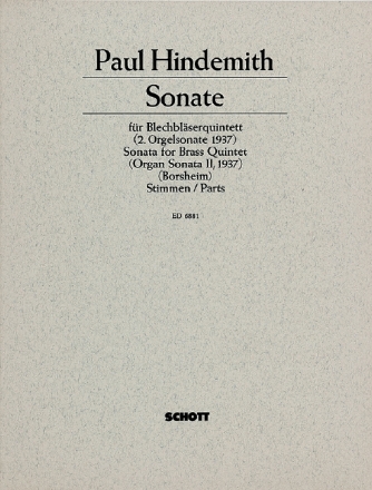 2. Sonate f�r 2 Trompeten, Horn, Posaune, Tuba Stimmensatz